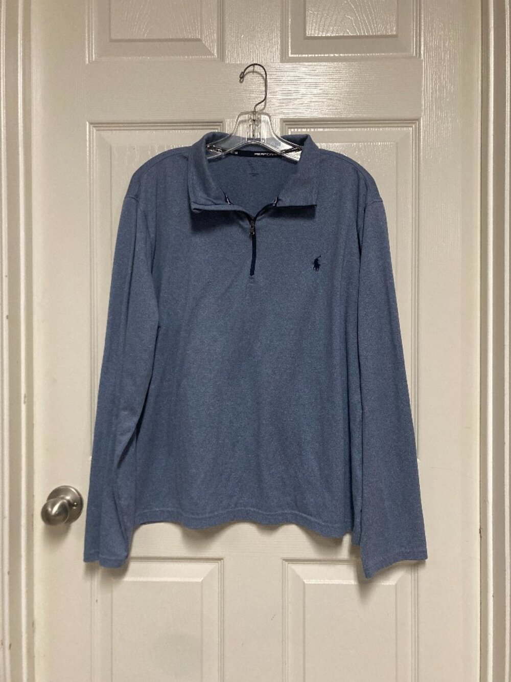 Polo Ralph Lauren performance long sleeve polo blue size XL Men's